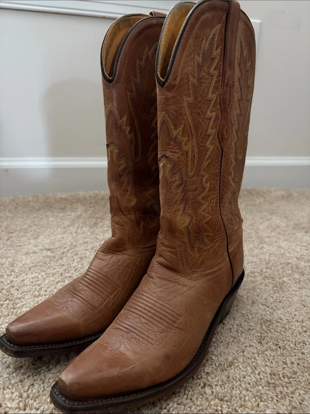 Classic Brown Kids' Western Boots - Youth Cowboy Style
